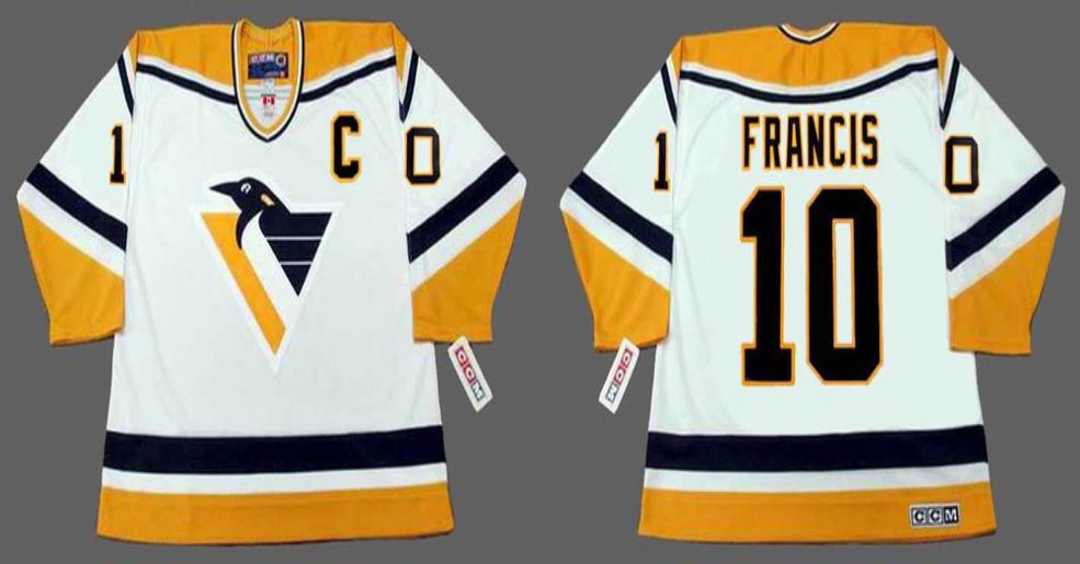 2019 Men Pittsburgh Penguins #10 Francis White CCM NHL jerseys